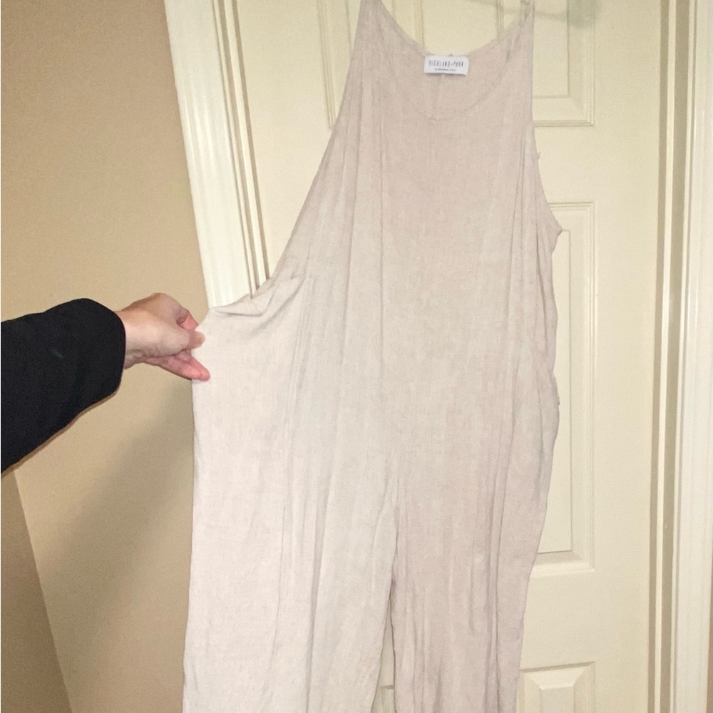 Women's Cream Jumpsuit